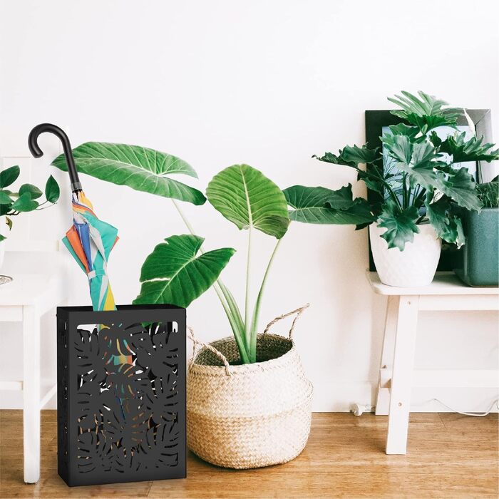Mango Monstera Plant Stand - Black Trellis Design