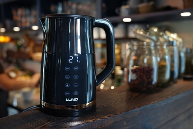 Електричний чайник LUND 2200 Вт, 1,7 л, чорний, з регулюванням температури 40-100°C