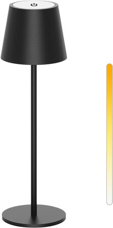 Акумуляторна LED-лампа Antela настільна бездротова диммируемая, IP44, чорна, 2 шт. для дому/саду, ресторану/бару