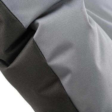 Ортопедичне собаче ліжко Ferplast для великих собак: м'яка лежанка, водонепроникний знімний чохол, 110 x 70 x 8 см, сірий