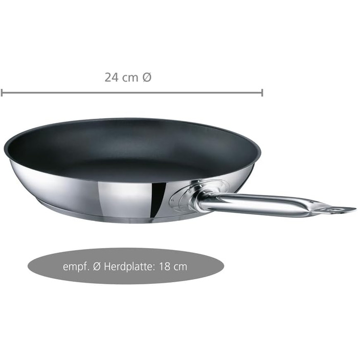Industar Diamas Pro Stainless Steel Fry Pan - 28cm (11 inch) - Test Winner