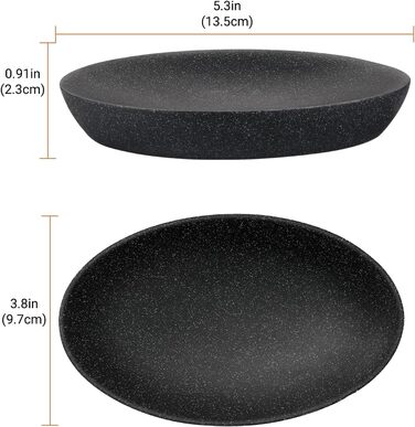 Підставка для мила Shinowa: неслизька мильниця з харчового пластику для ванної, туалету, кухні. Білий колір, дизайн 