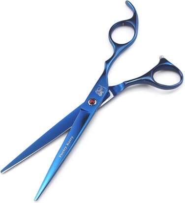 Набір для грумінгу тварин: 5 штук, 7 дюймів, для собак, котів, домашніх тварин. Містить ножиці, витончуючі ножиці, вигнуті ножиці, гребінець для грумінгу та шкіряну сумку