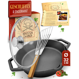 стиль: сковорідка з антипригарним покриттям + кришка + лопатка