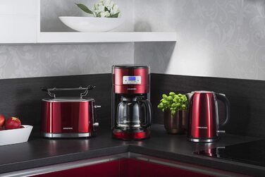 Електричний чайник Grundig WK 8340 з нержавіючої сталі, 1.7 л, прихований нагрівальний елемент, індикатор рівня води, колір Rose Gold