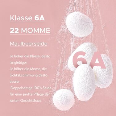 Шовкова маска для сну LitBear, 100% шовк 22 Momme, для жінок та чоловіків, з регульованою стрічкою, рожевого кольору