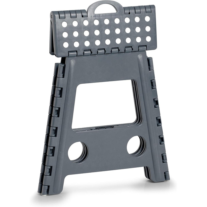 Складаний стілець Zeller 13037 Premium, пластиковий, антрацитовий, з сертифікацією TÜV, вантажопідйомність до 150 кг, розміри 38,5 x 31,5 x 39 см