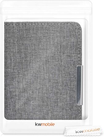 Чохол kwmobile для Tolino Shine 3: тканинний захисний чохол-обкладинка, сірий