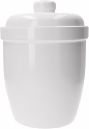 MamboCat Rumbar Rumtopf Modern Stoneware Vessel with Lid | Sauerkraut Pot Fermentation Pot Kimchi | Cucumber Pot Multi-Purpose Pot | Storage Container for Rumtopf Fruit | Stoneware Pot 4.8 Liters