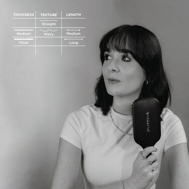 Щітка для волосся Denman D90L Tangle Tamer Ultra для довгих та густих волосся, чорна