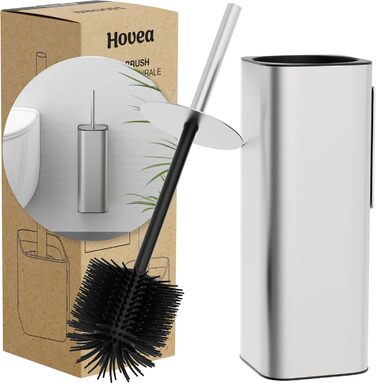 Настінна щітка для унітазу з силікону та металу - Klobürste Wandmontage - WC3680