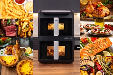 Аерофритюрниця вертикальна FR300 2700W, дві кошики, 10л