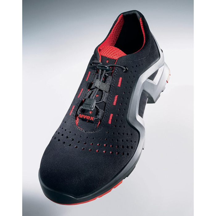 Черевики захисні Uvex 1 x-tended Support, S1 P SRC, для жінок та чоловіків, чорно-лімоний, 44 EU