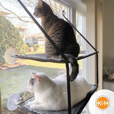 Кіттензіл K&H EZ Window Mount - Двоярусне ліжко для котів на віконний підвіс
