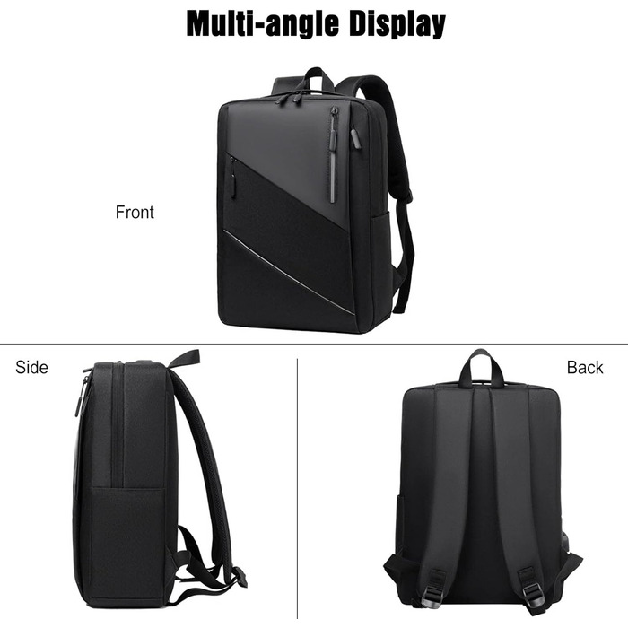 Рюкзак для ноутбука FANDARE: чоловічий/жіночий, для роботи, подорожей, навчання. USB-порт, багатоколірний, для бізнесу, роботи, відпочинку, активного відпочинку.