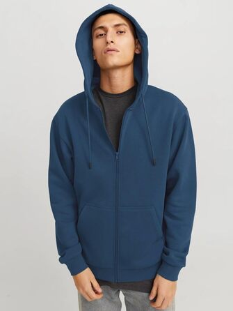 Куртка Jack & Jones Plus Size з капюшоном, великі розміри (6XL), колір: Insignia Blue