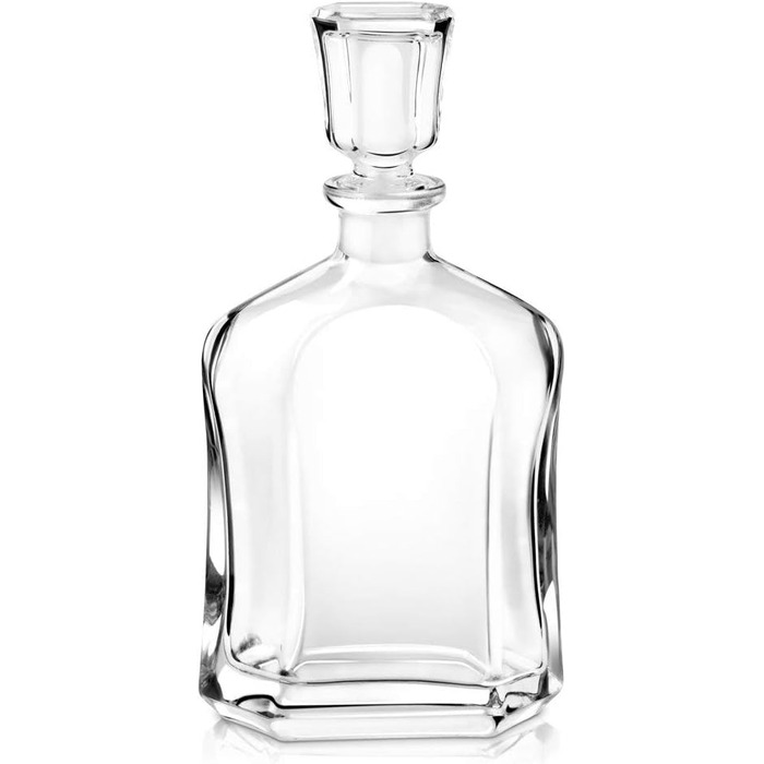 Maverton Whiskey Decanter + 2/4/6 Whiskey Glasses Set with Engraving - 700ml Whiskey Decanter - Christmas Gifts - Anniversary Gift for Couple - Monogram