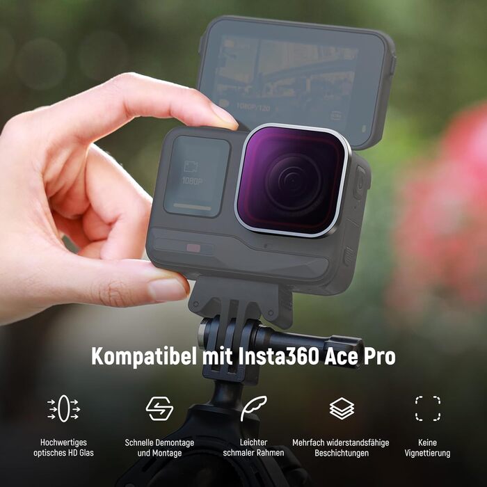 Набір фільтрів ND та CPL NEEWER для Insta360 Ace Pro: ND16, ND32, ND64, CPL – 4 шт.