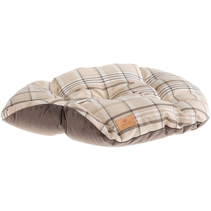 Крісло-лежанка для собак та котів Ferplast, 78x50x15 см, блакитне, з візерунком, лежанка для маленьких тварин