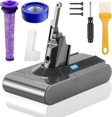 Акумулятор V8 для пилососа Dyson, 7200mAh, замінний акумулятор Li-ion для Dyson V8 Absolute/Animal/Fluffy/Motorhead Exclusive