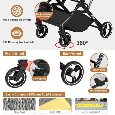 Дитяча коляска для домашніх тварин: собак та котів, компактна, складна, сірого кольору