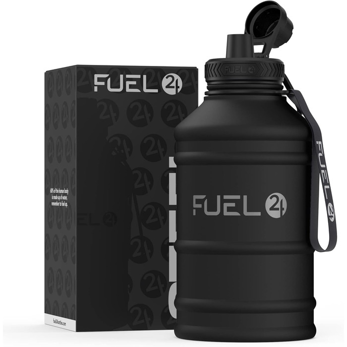 Extra Stark Stainless Steel Water Bottle Metal 1.3L & 2.2L - Leak-Proof & BPA-Free Stainless Steel Water Bottle - Robust Water Bottle Gym, Sports Stainless Steel Water Jug Bottle For Adults