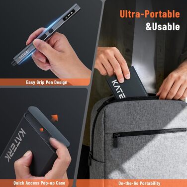 Набір прецизійних викруток KATERK 64 шт. з LED-підсвічуванням та магнітною основою для ремонту електроніки, телефонів, камер та годинників