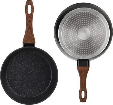 Набір каструль та сковорідок Edenberg 12 предметів з антипригарним покриттям (індукційні)