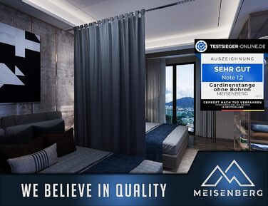 Штанга для душу без свердління 160-210 см, срібна, Ø 32 мм, телескопічна, з кріпленнями - для ванни, дверей, шафи. Нержавіюча сталь