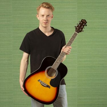 Акустична гітара Red Hill D-1-CE: електроакустична гітара Dreadnought з cutaway та верху з липи (Natural/Sunburst)