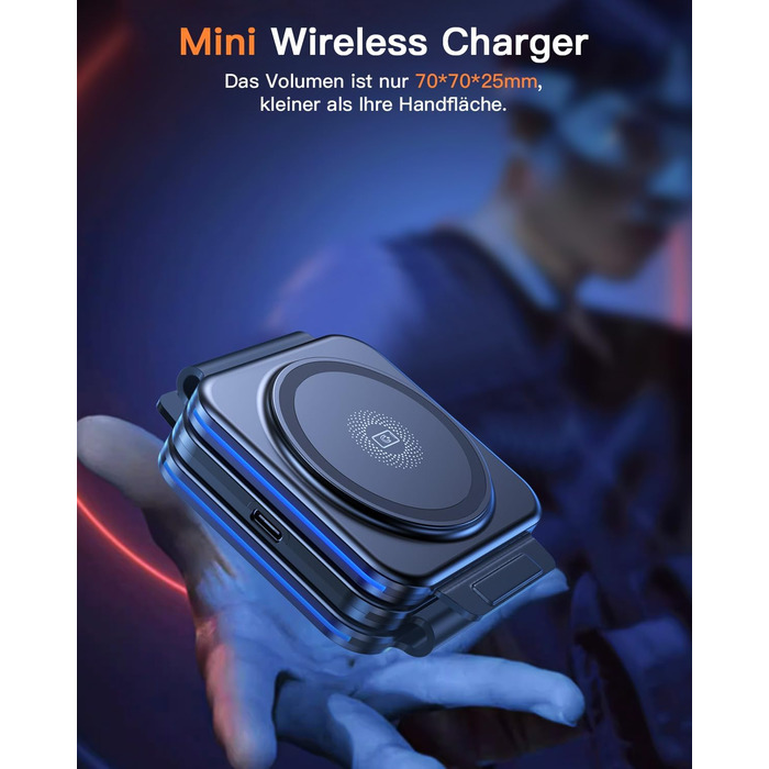 3-в-1 Бездротова зарядка для Apple Watch, iPhone та AirPods (сірий)