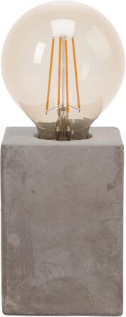 Настільна лампа EGLO Prestwick: вінтажний стиль, індустріальний дизайн, бетон, сірий колір, з вимикачем, патрон E27