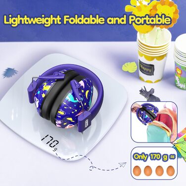 Навушники для захисту від шуму Dr.meter для дітей, блакитні. Ідеально підходять для дітей з аутизмом, для повсякденного використання, спорту та заходів.