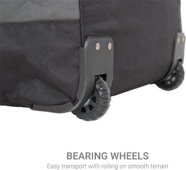 Lifeventure Seesack 'Expedition' with Wheels | 120 Liters, large robust, reinforced wheels, compact storage (Grey)