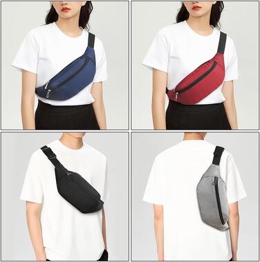Спортивна поясна сумка на пояс, водонепроникна, для жінок та чоловіків, нейлон, для туризму, бігу, собак, червона