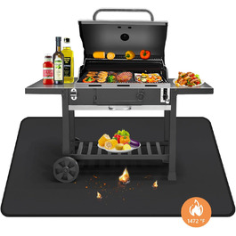 Килимок для грилю Digiroot 100x180 см: термостійкий, водонепроникний, для BBQ, каміну, кемпінгу