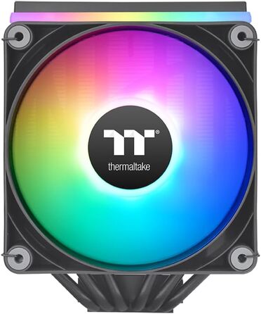 Thermaltake ASTRIA 600 ARGB - Потужний кулер CPU з двома баштами, 2x120mm PWM вентилятори, 6 теплових трубок Direct Contact, 265W TDP, тихий (26,8 dBA), 5V ARGB Sync, підтримка Intel LGA1851/1700, AMD AM5/AM4