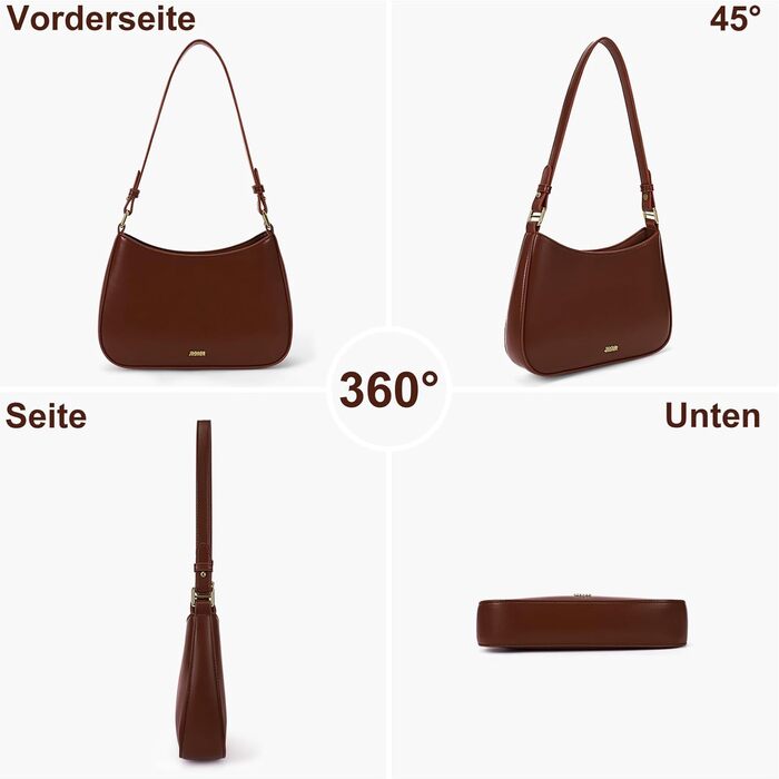 Сумка жіноча TIAASTAP Hobo Y2K через плече, маленька елегантна сумка зі штучної шкіри PU, кофейного кольору для дівчат-підлітків