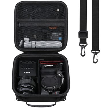 Сумка для фотоапарата Canon EOS 2000D/R100/R50/R10/250D/R50V/R7/R6 II та Sony Alpha 6700/6400 + об'єктив 18-55mm, чорна