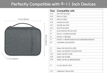 Органайзер для гаджетів Dadanism - універсальна сумка-чохол для планшетів 9-11