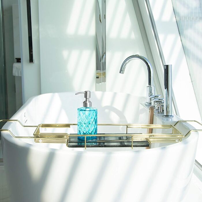 Дозатор для мила Ekirlin зі скла для кухні та ванної кімнати, 340 мл. Підходить для мила для рук, миючого засобу, ефірних олій, шампуню. З нержавіючою сталевою помпою. Колір: темно-сірий, блакитний