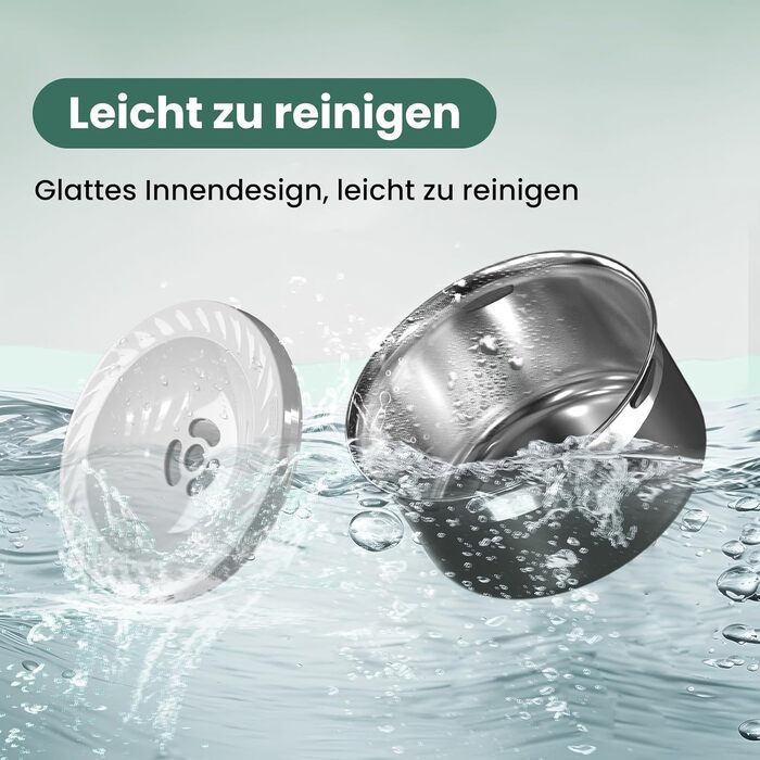 Нержавійна миска для води для собак Gardner Pet, 3,85 л, без розбризкування, для великих собак, чорна