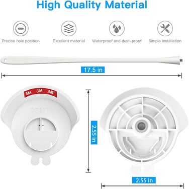 Кріплення для дитячого монітора Holaca, сумісне з Nooie Babyphone та камерами Nooie 2K, WiFi, білий колір