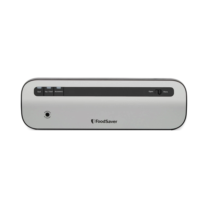 Вакууматор FoodSaver VS1290X, сріблястий, 120 Вт, 28 см