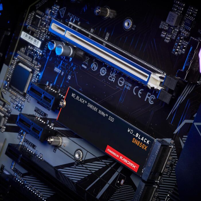 SSD WD_BLACK SN850X 1TB NVMe PCIe Gen4 - ігровий накопичувач, 7300 МБ/с читання, 6300 МБ/с запис