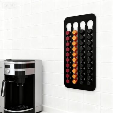 Тримач для капсул Nespresso Original, органайзер для 40 капсул, магнітний, без свердління