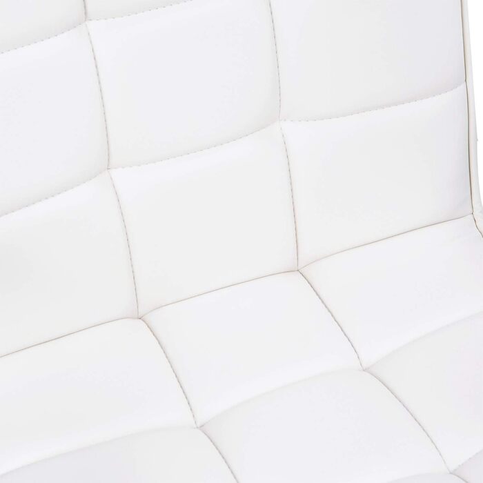 Крісло офісне HOMCOM для дому, регульоване по висоті, поворотне, з штучної шкіри, до 120 кг, біле