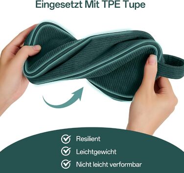 Косметичка для жінок KALIDI з корду, зручна для подорожей, з відділеннями, металева блискавка, темно-зелена