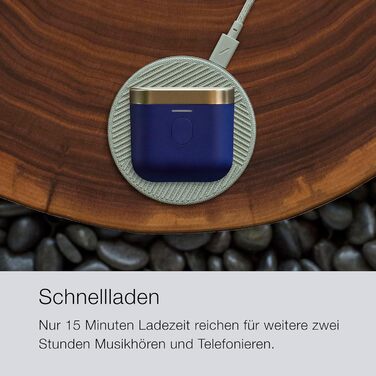 Блютуз навушники Bowers & Wilkins Pi7 S2 (2023) з активним шумозаглушенням (ANC), aptX та мікрофонами, Midnight Blue