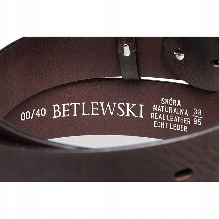 Чоловічий ремінь Betlewski, коричневий
